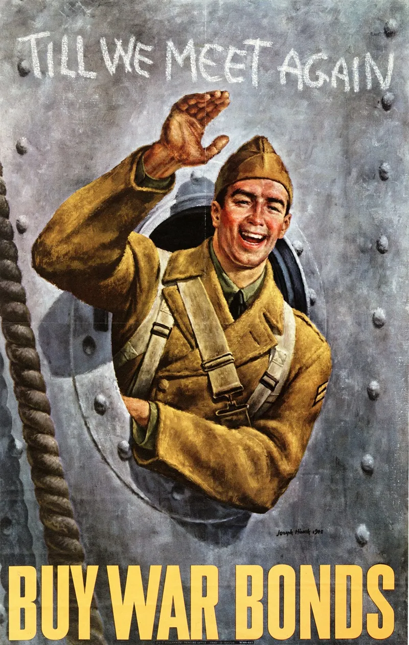 Till We Meet Again Buy War Bonds Wall Art by Joseph Hirsch - High-Resolution Digital Print