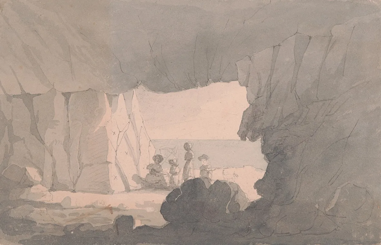 Tilly Whim Cave Dorset Wall Art by John Baverstock Knight - High-Resolution Digital Print