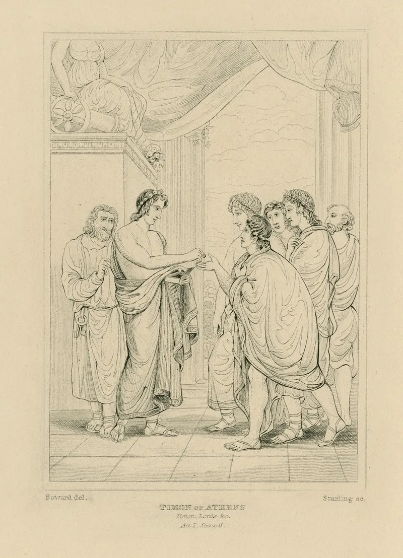 Timon Of Athens Act 1 Scene 2 Wall Art by William Francis Starling - High-Resolution Digital Print