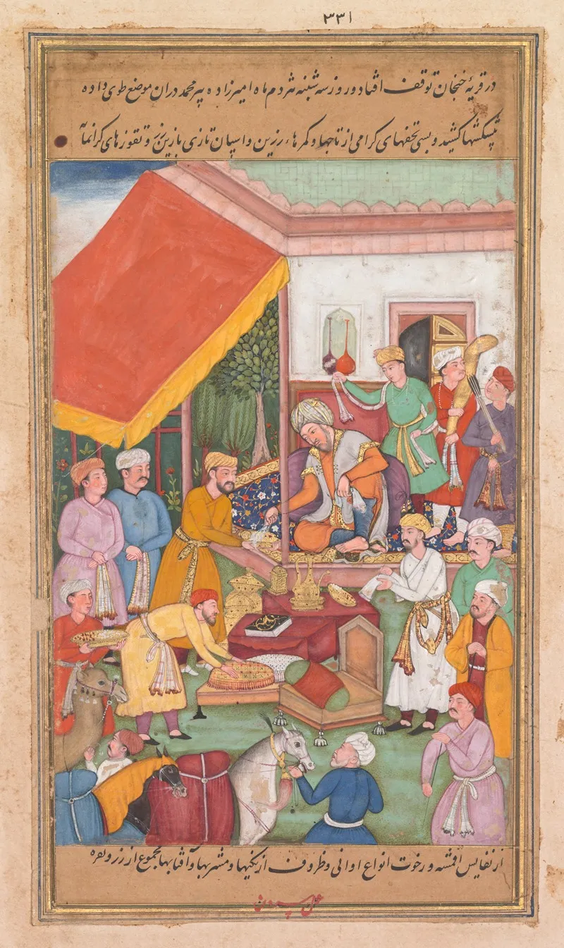 Timur Distributes Gifts From His Grandson The Prince Of Multan From A Zafar Nama Book Of Victories Wall Art by Shravana - High-Resolution Digital Print