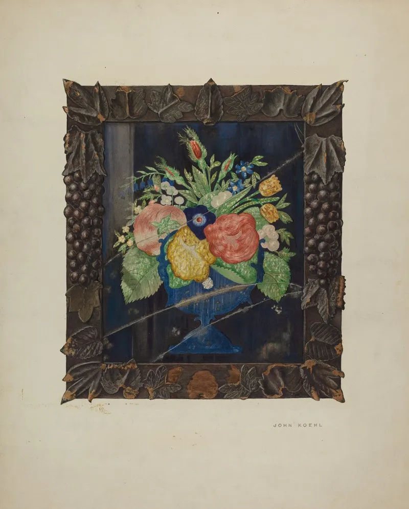Tin Foil Still Life And Frame
