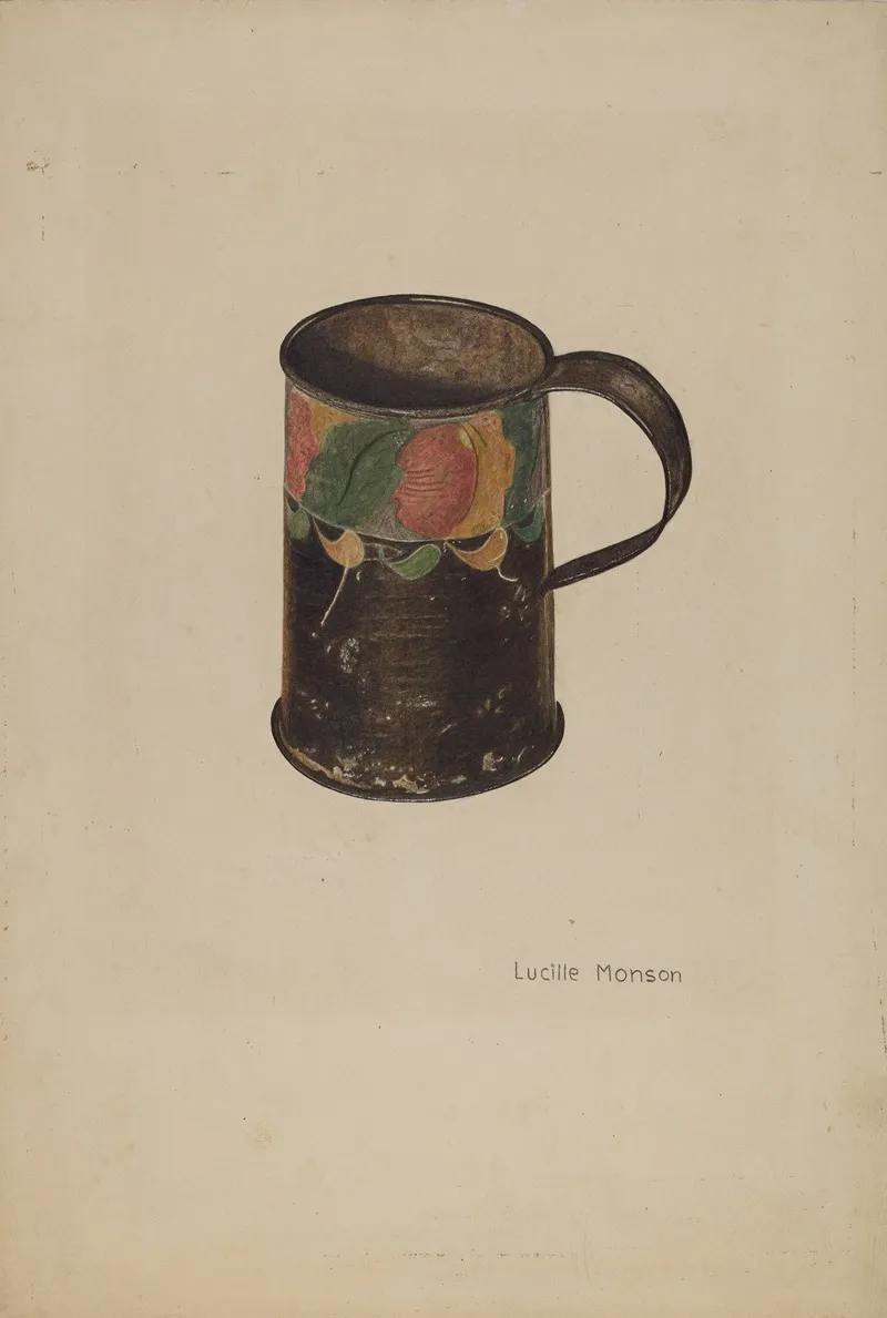 Tin Mug Wall Art by Lucille Manson - High-Resolution Digital Print