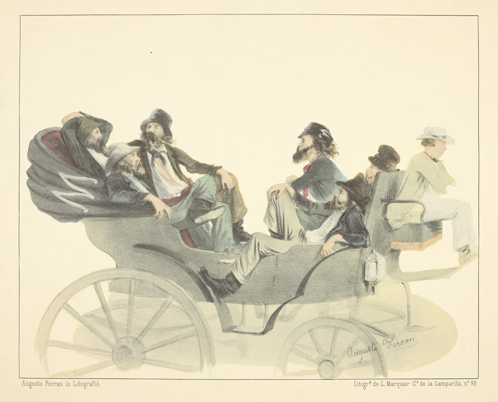 Tipos Californianos Un Buen Flete Wall Art by Augusto Ferran - High-Resolution Digital Print