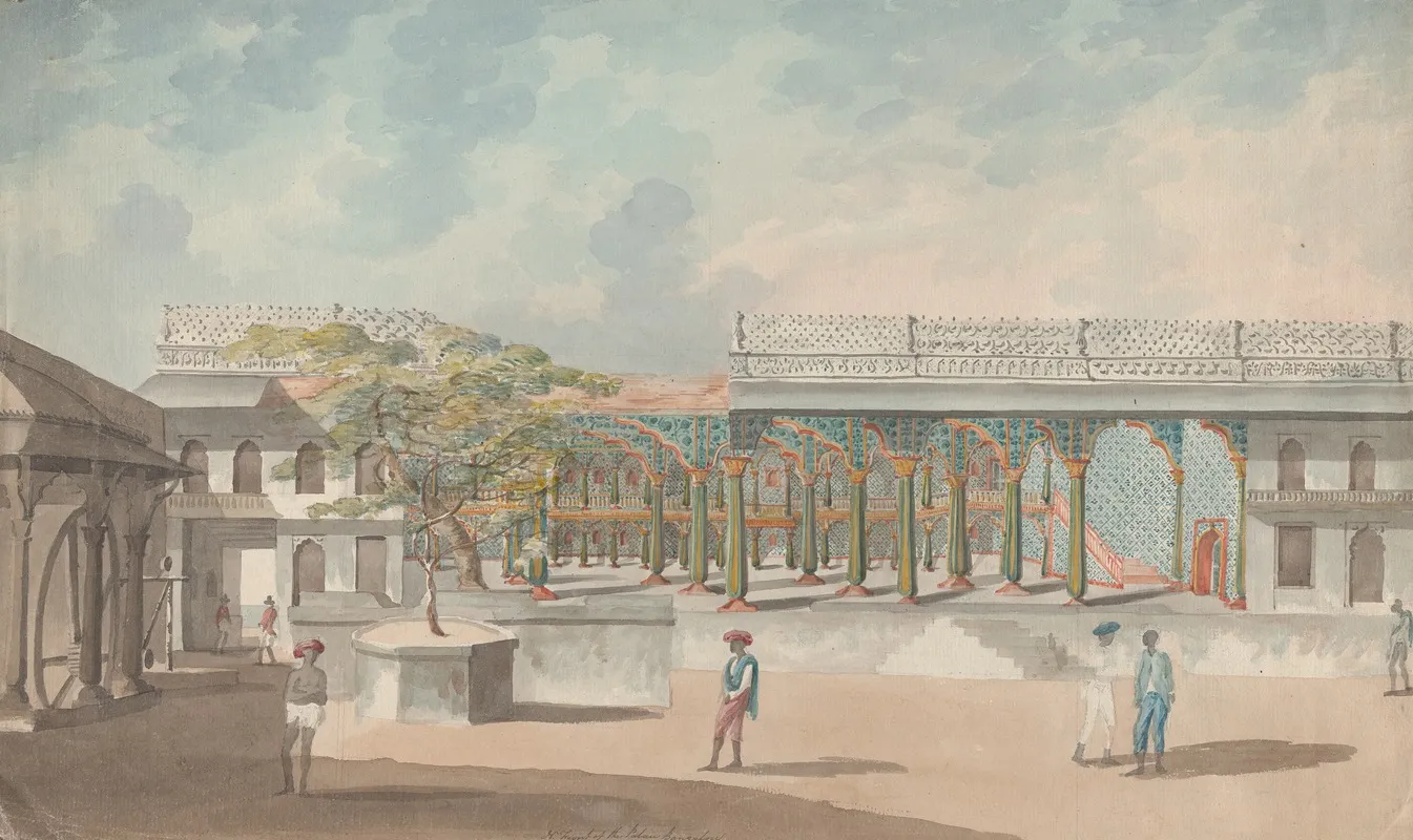 Tipu Sultans Summer Palace Wall Art by Lieutenant James Hunter - High-Resolution Digital Print