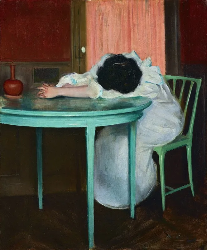 Tired 2 Wall Art by Ramón Casas - Canvas Print