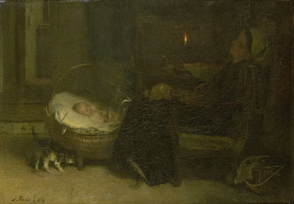 Tired Out Mother Watched