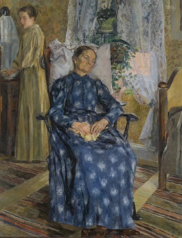 Tired Wall Art by Carl Wilhelmson - High-Resolution Digital Print