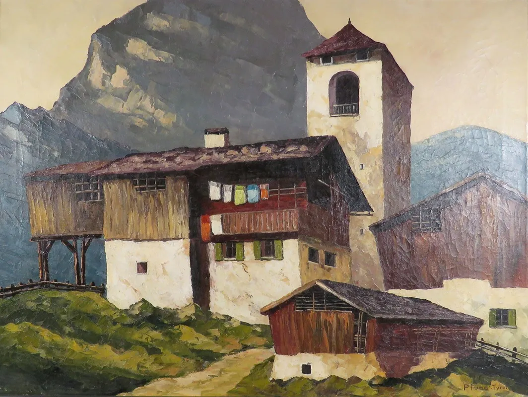 Tiroler Bergdorf Wall Art by Alois Pfund - High-Resolution Digital Print