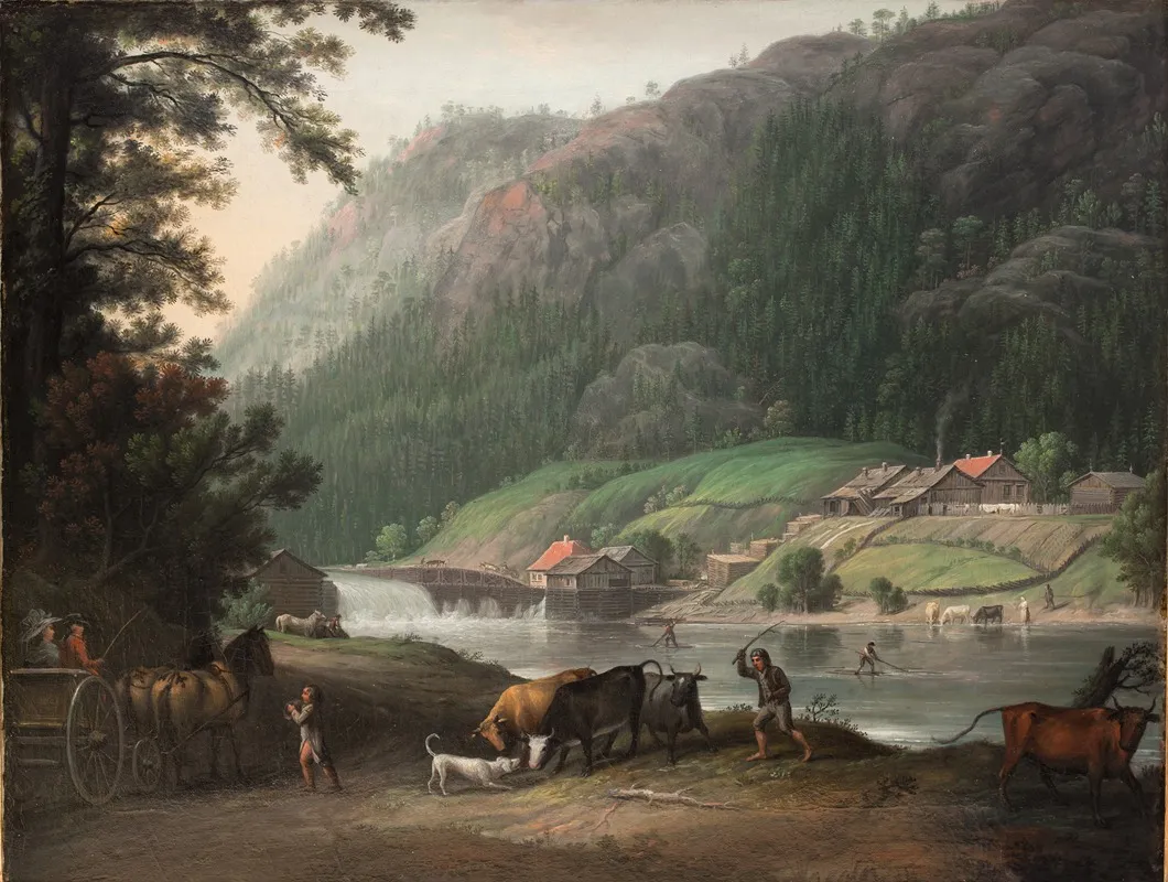 Tistedalen Ved Frederikshald I Norge Wall Art by Erik Pauelsen - High-Resolution Digital Print