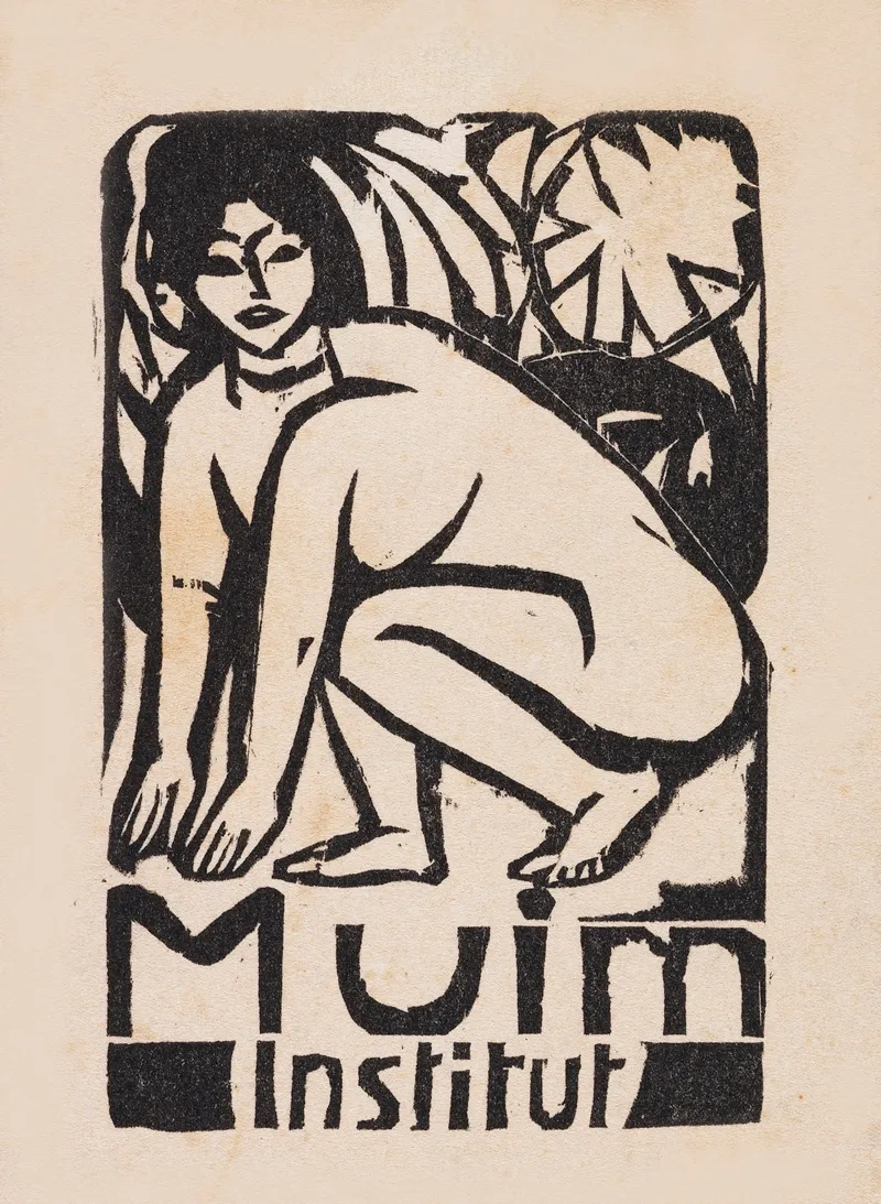 Titel Fur Den Prospekt Des Muim Instituts Wall Art by Ernst Ludwig Kirchner - High-Resolution Digital Print