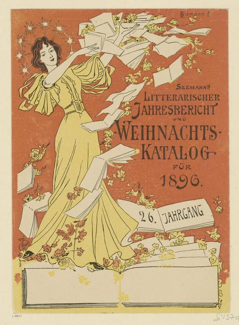 Titel Zu Seemanns Literarischer Jahresbericht Und Weihnachtskatalog Fur 1896
