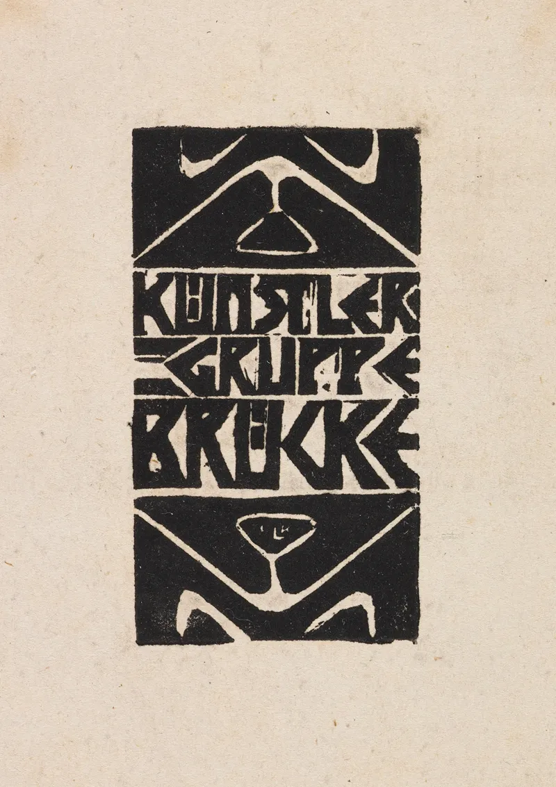 Titelvignette Zum Programm Der Kunstlergruppe Brucke
