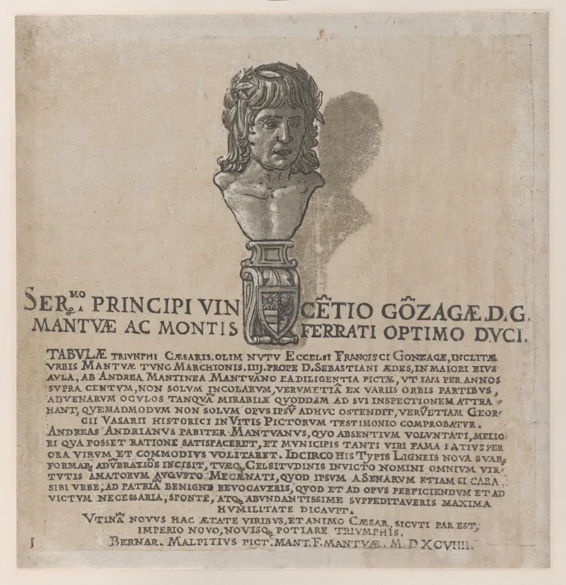 Title Page From The Triumph Of Julius Caesar Wall Art by Andrea Mantegna - High-Resolution Digital Print