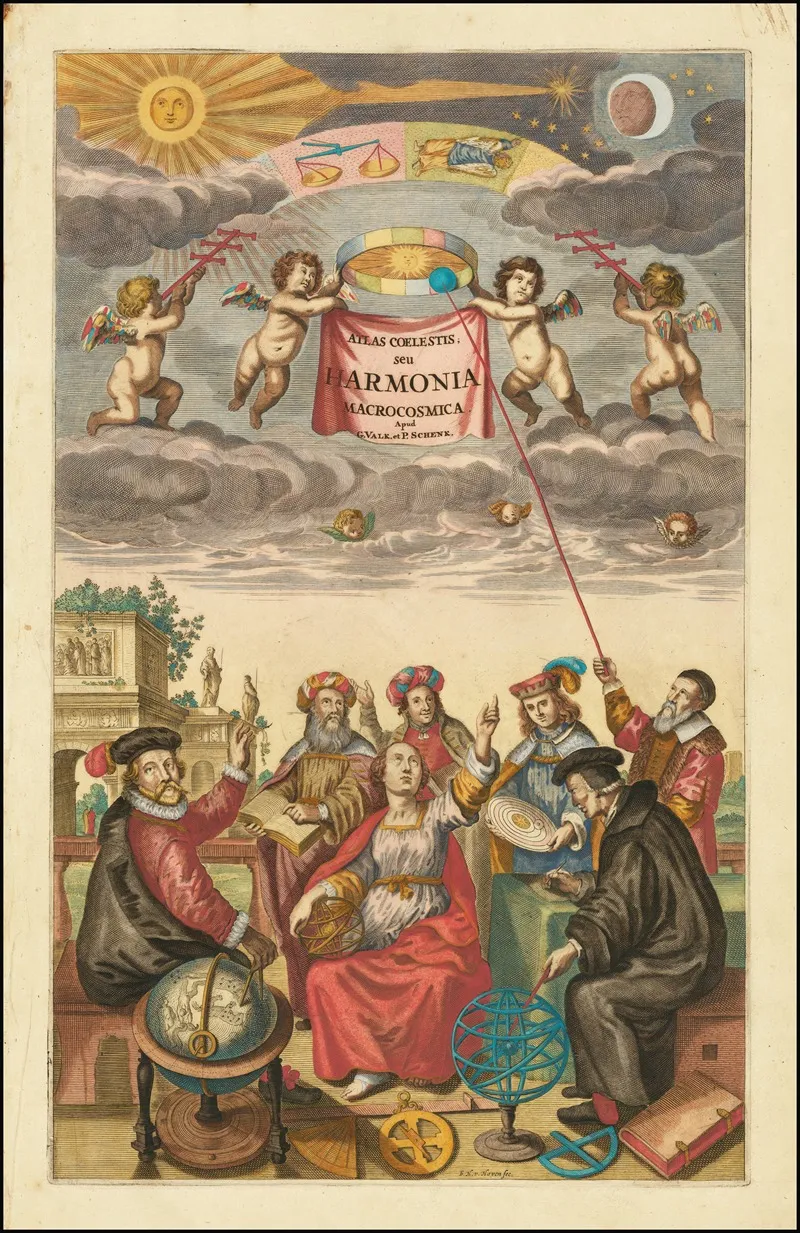 Title Page Of Atlas Coelestius Seu Harmonia Macrocosmica Wall Art by Andreas Cellarius - High-Resolution Digital Print