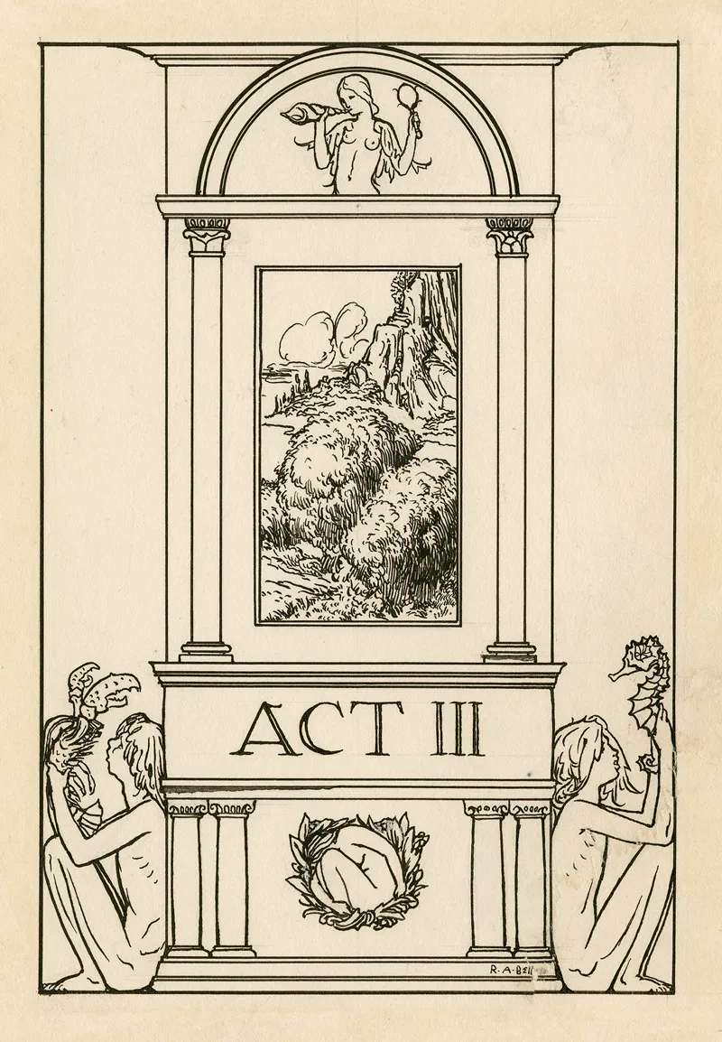 Title Page To Act 3 Of The Tempest