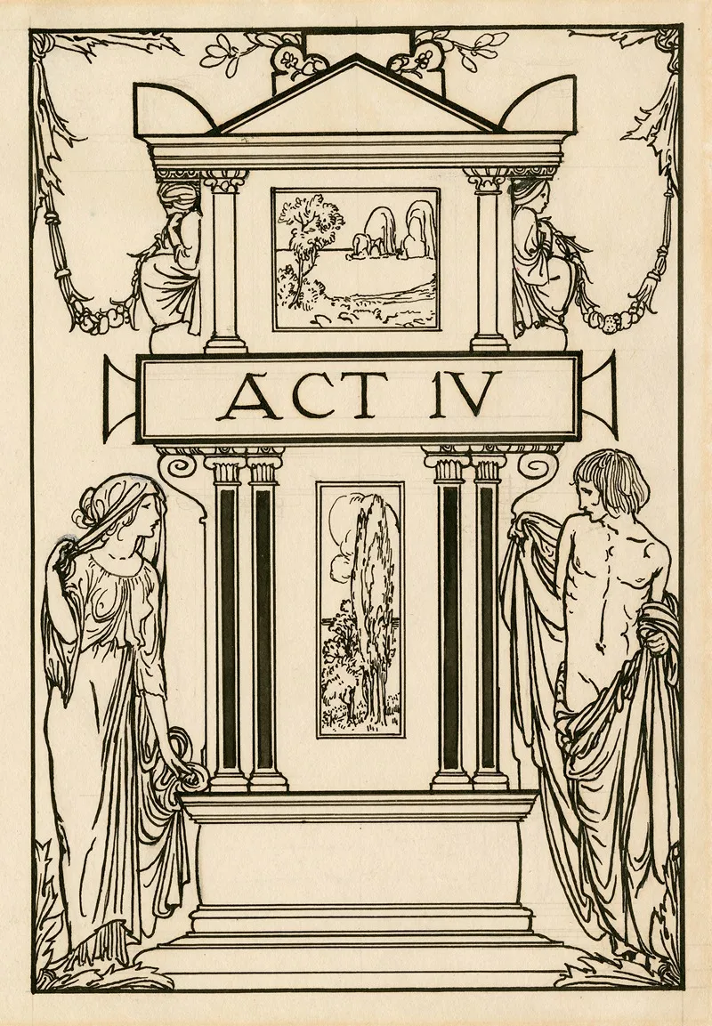 Title Page To Act 4 Of Bells Edition Of The Tempest