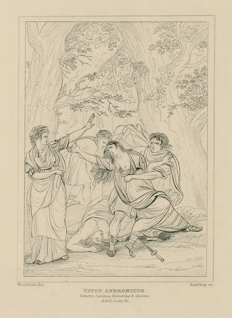Titus Andronicus Act Ii Scene Iii Wall Art by William Francis Starling - High-Resolution Digital Print