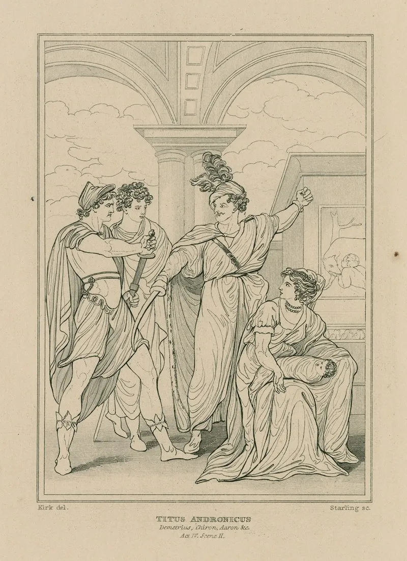 Titus Andronicus Act Iv Scene Ii Wall Art by William Francis Starling - High-Resolution Digital Print