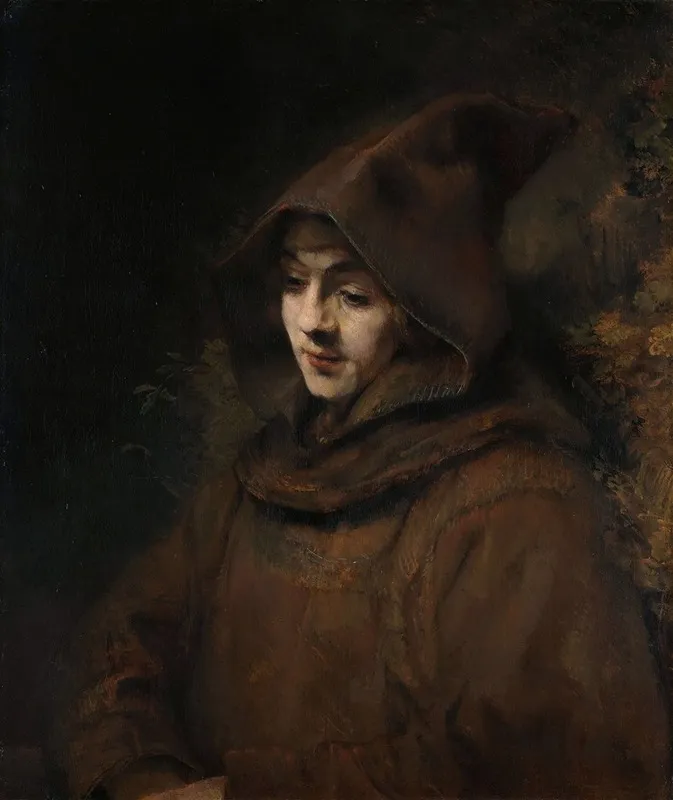 Titus In A Monks Habit Wall Art by Rembrandt van Rijn - High-Resolution Digital Print