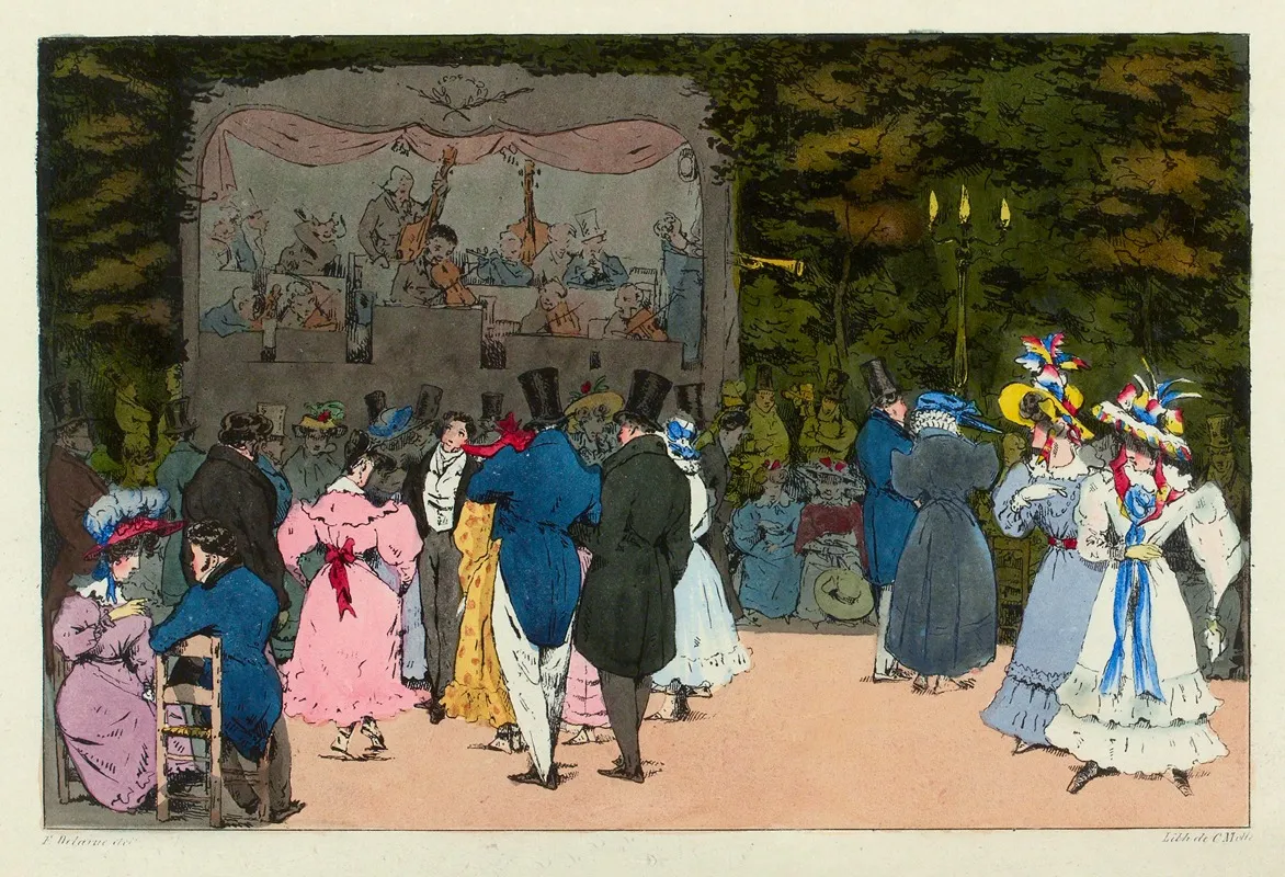 Tivoli 11 Wall Art by Félix Fortuné Delarue - High-Resolution Digital Print