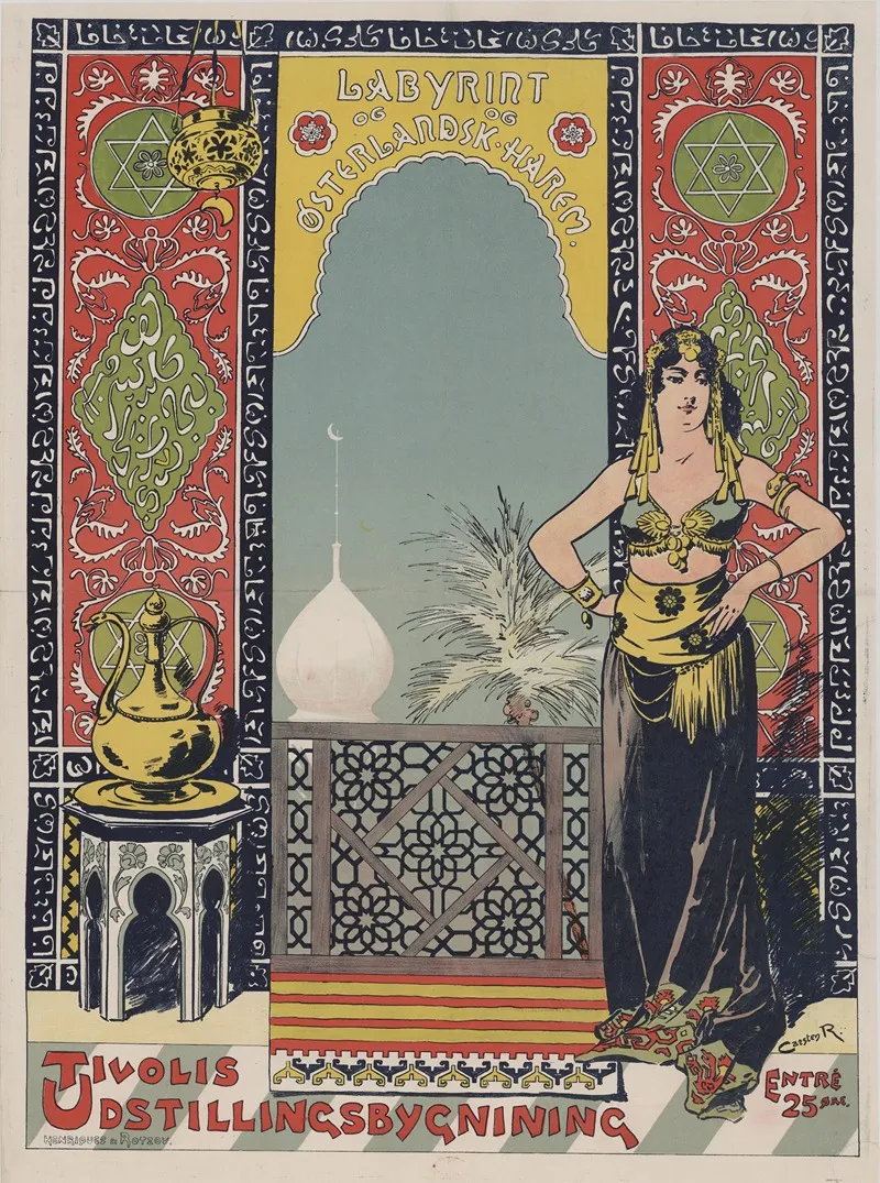 Tivolis Labyrint Wall Art by Carsten Raun - High-Resolution Digital Print