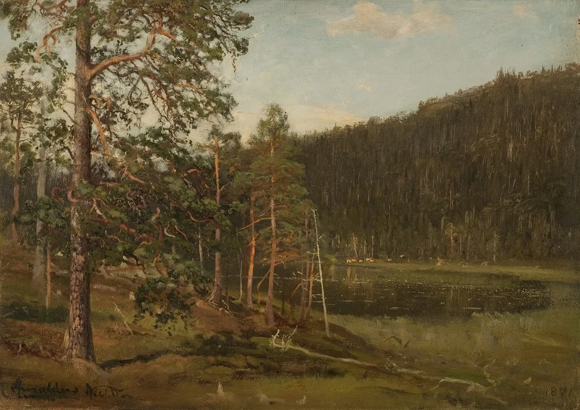 Tjern Levanger Wall Art by Amaldus Nielsen - High-Resolution Digital Print