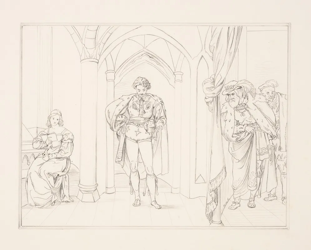 To Be Or Not To Be That Is The Question Hamlet Act Iii Sc I Wall Art by William M. Anderson - High-Resolution Digital Print