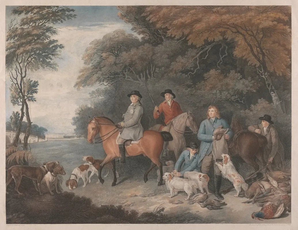 To His Grace The Duke Of Newcastle This Print Of The Return From Shooting