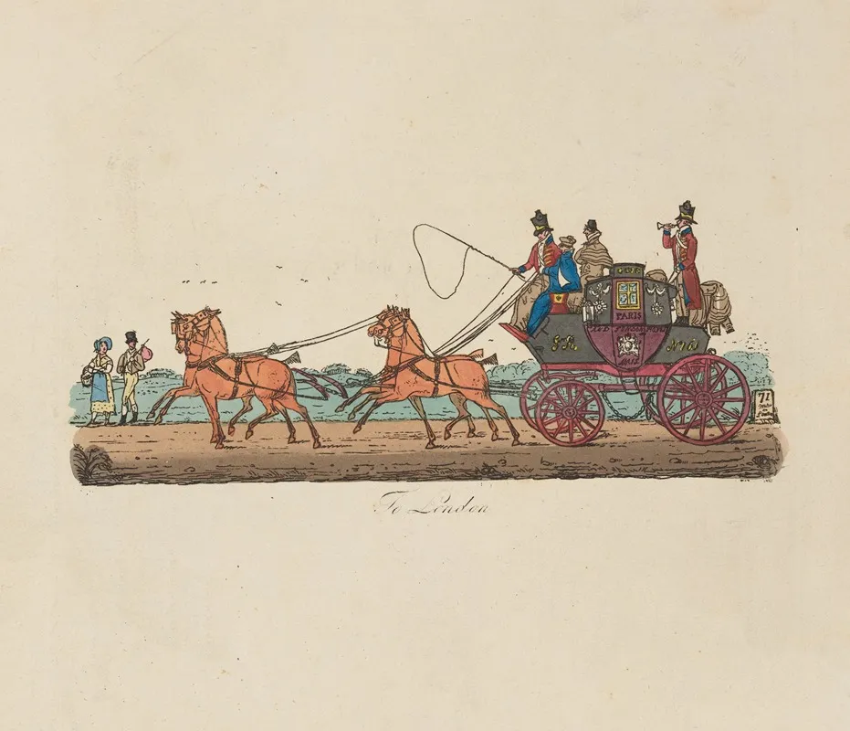 To London Wall Art by John Augustus Atkinson - High-Resolution Digital Print