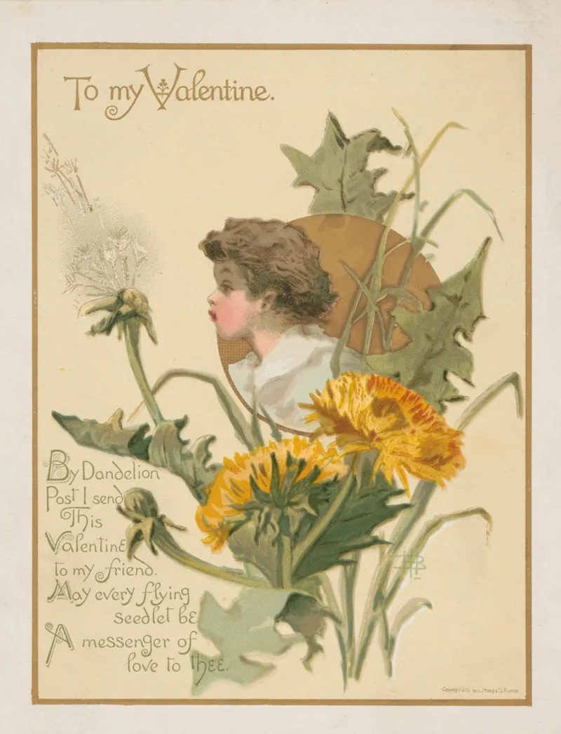 To My Valentine By Dandelion Post I Send This Valentine To My Friend