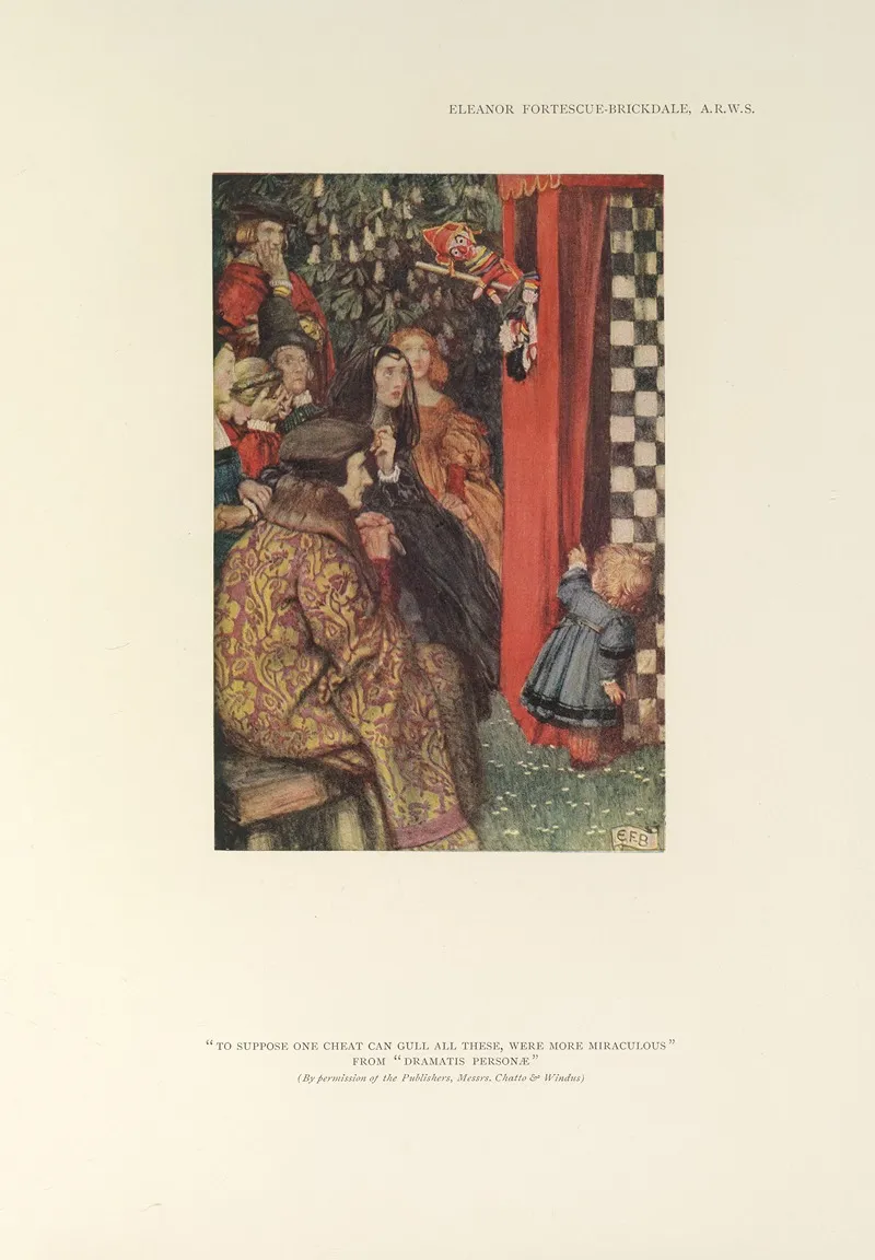 To Suppose One Cheat Can Gull All These Were More Miraculous Dramatis Personae Wall Art by Eleanor Fortescue-Brickdale - High-Resolution Digital Print