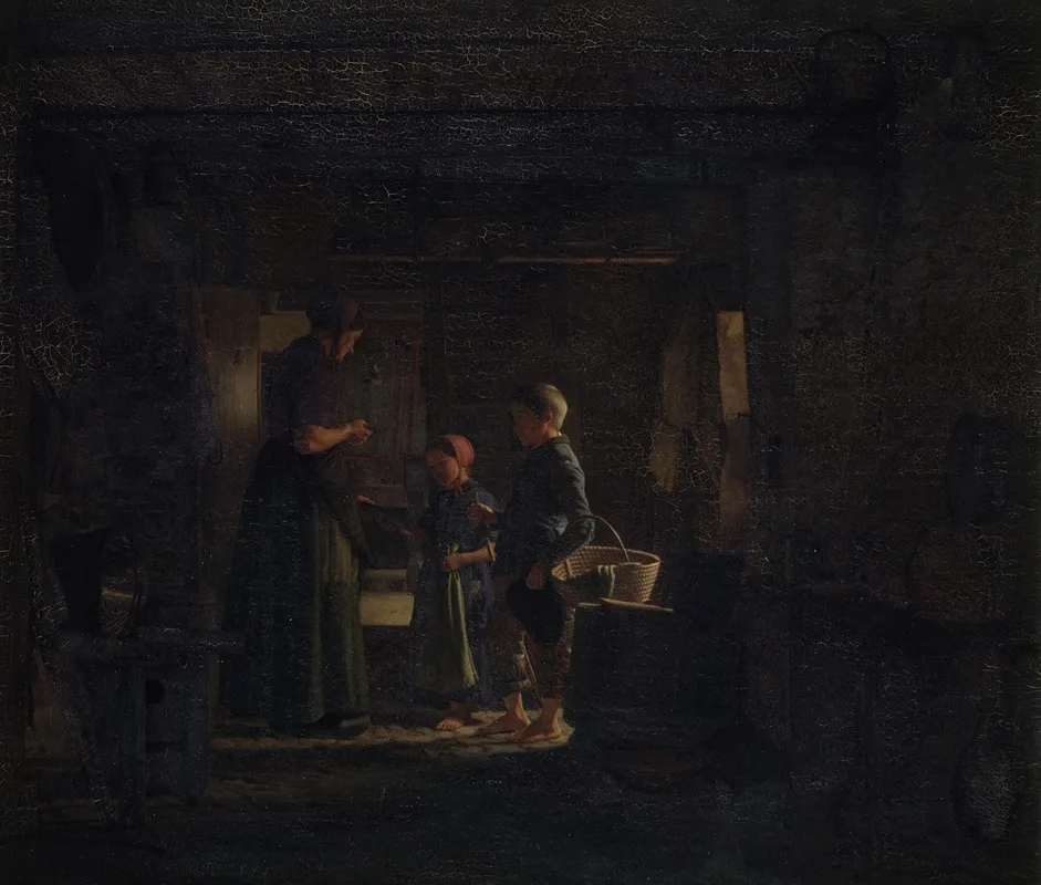 To Tiggerborn I Et Bondekokken Wall Art by Frederik Vermehren - High-Resolution Digital Print