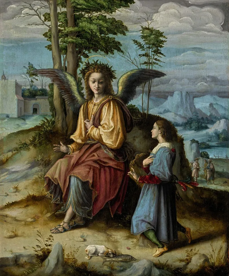 Tobias And The Angel 6 Wall Art by Bacchiacca - High-Resolution Digital Print