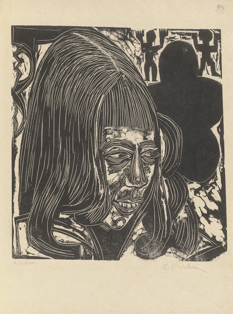 Tochter Sternheim Portrait Dorothea Sternheim Wall Art by Ernst Ludwig Kirchner - High-Resolution Digital Print