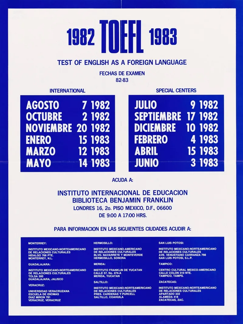 Toefl 1982 1983