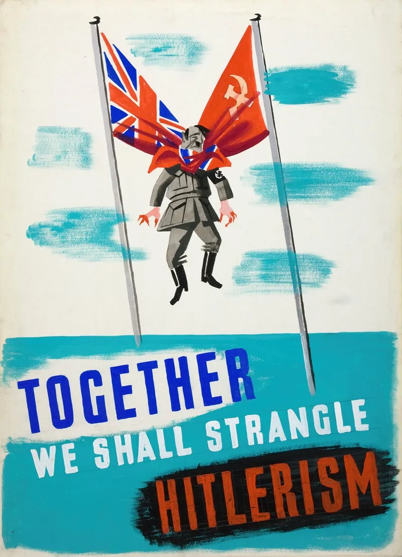Together We Shall Strangle Hitlerism 2 Wall Art by Anonymous - High-Resolution Digital Print