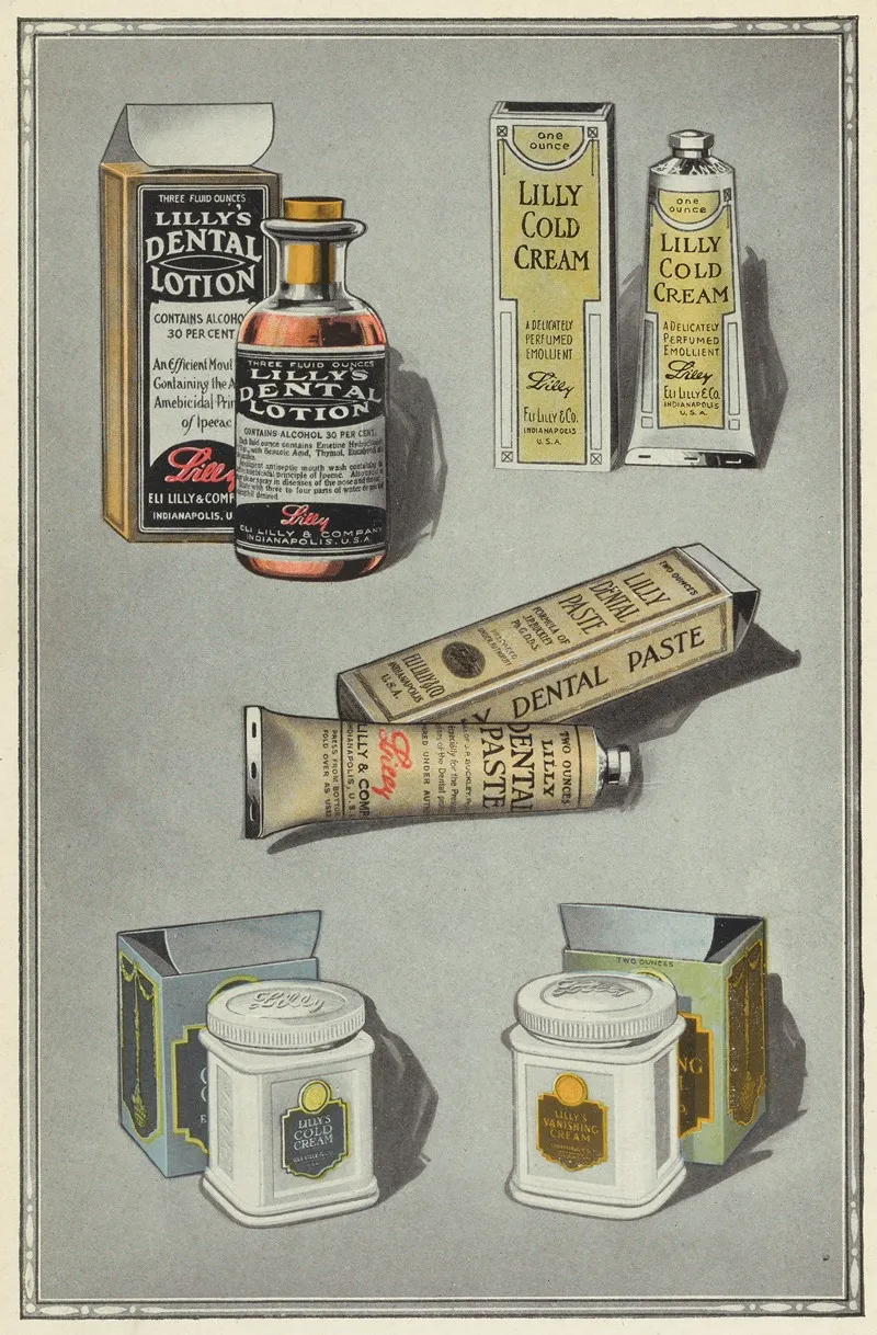 Toiletry Items Made By Eli Lilly Company