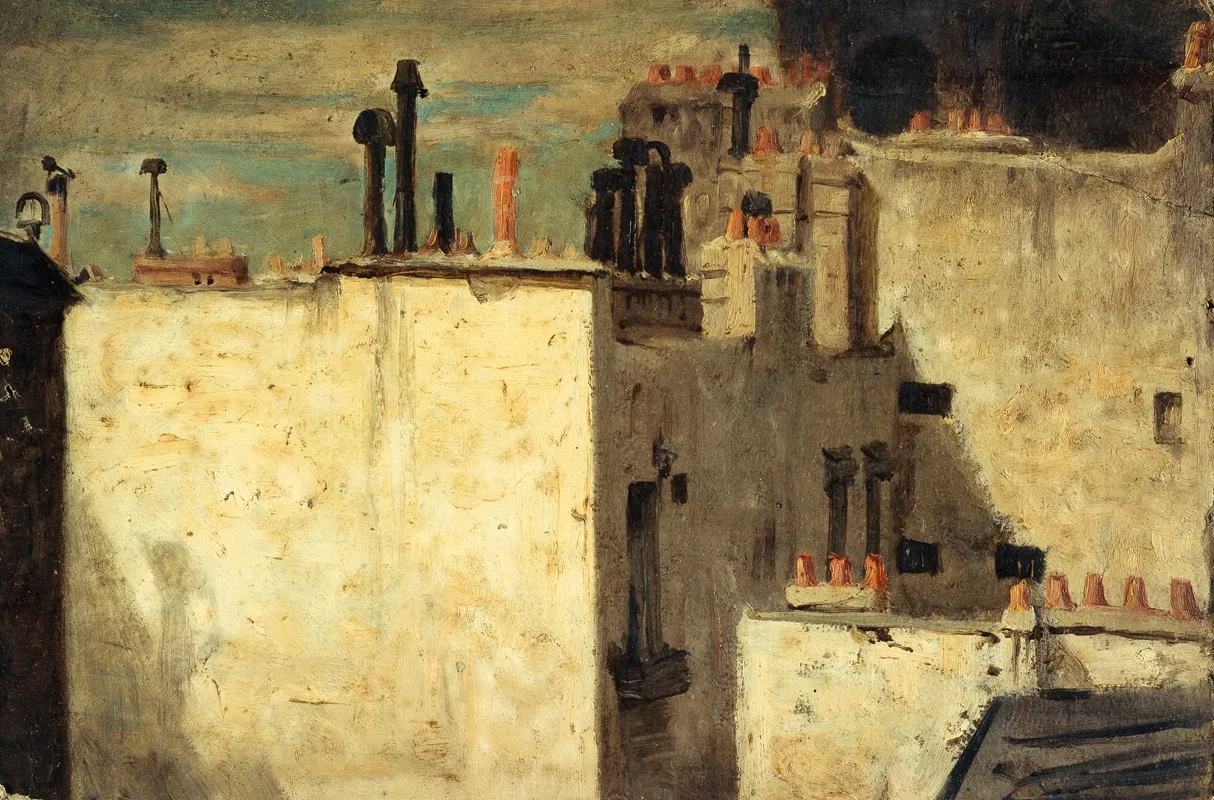 Toits De Paris Wall Art by Charles-Emile Cuisin - High-Resolution Digital Print