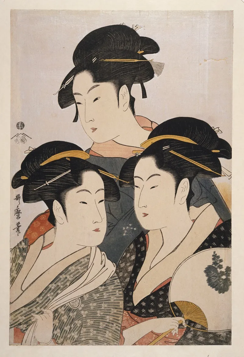 Toji San Bijin Three Beauties Of The Present Day