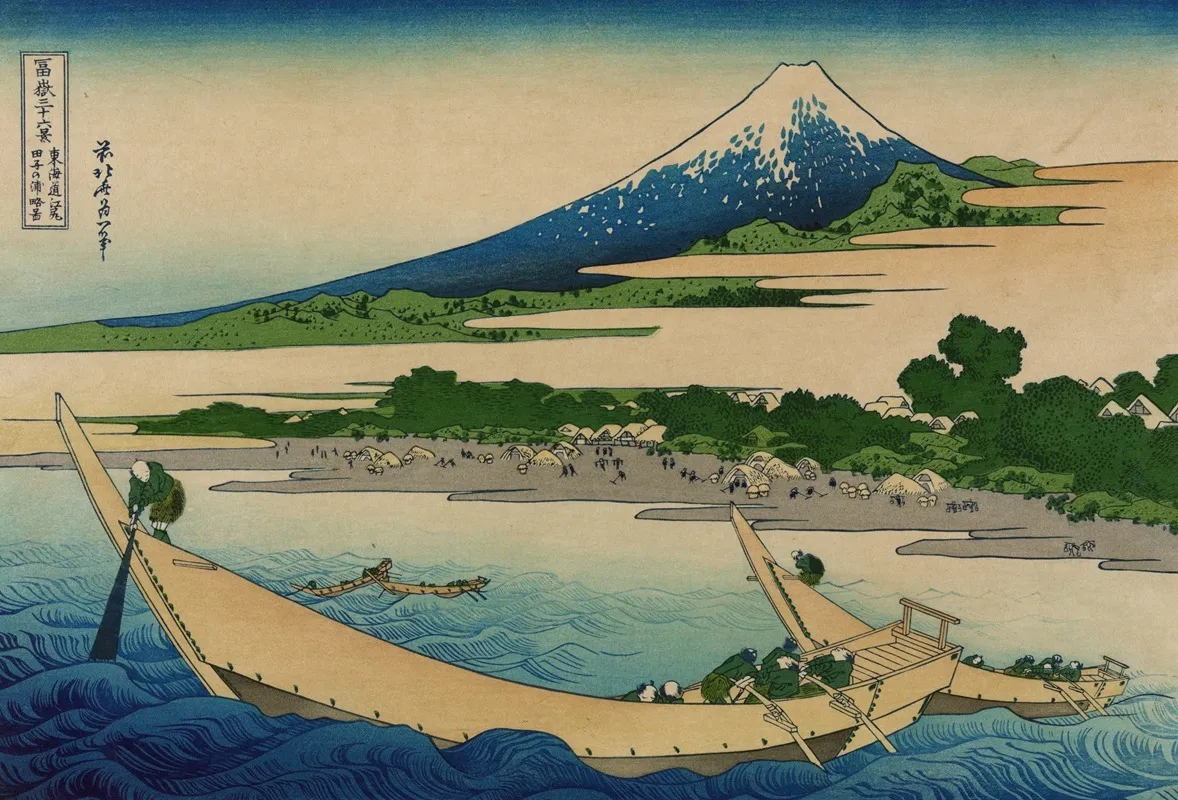 Tokaido Ejiri Tago No Ura Ryakuzu Wall Art by Katsushika Hokusai - High-Resolution Digital Print