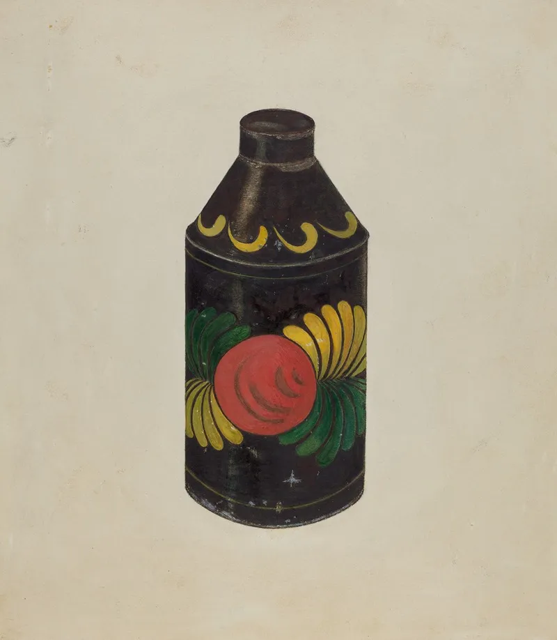 Toleware Tea Cannister