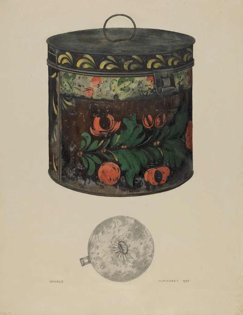 Toleware Tin Cannister Wall Art by Donald Humphrey - High-Resolution Digital Print