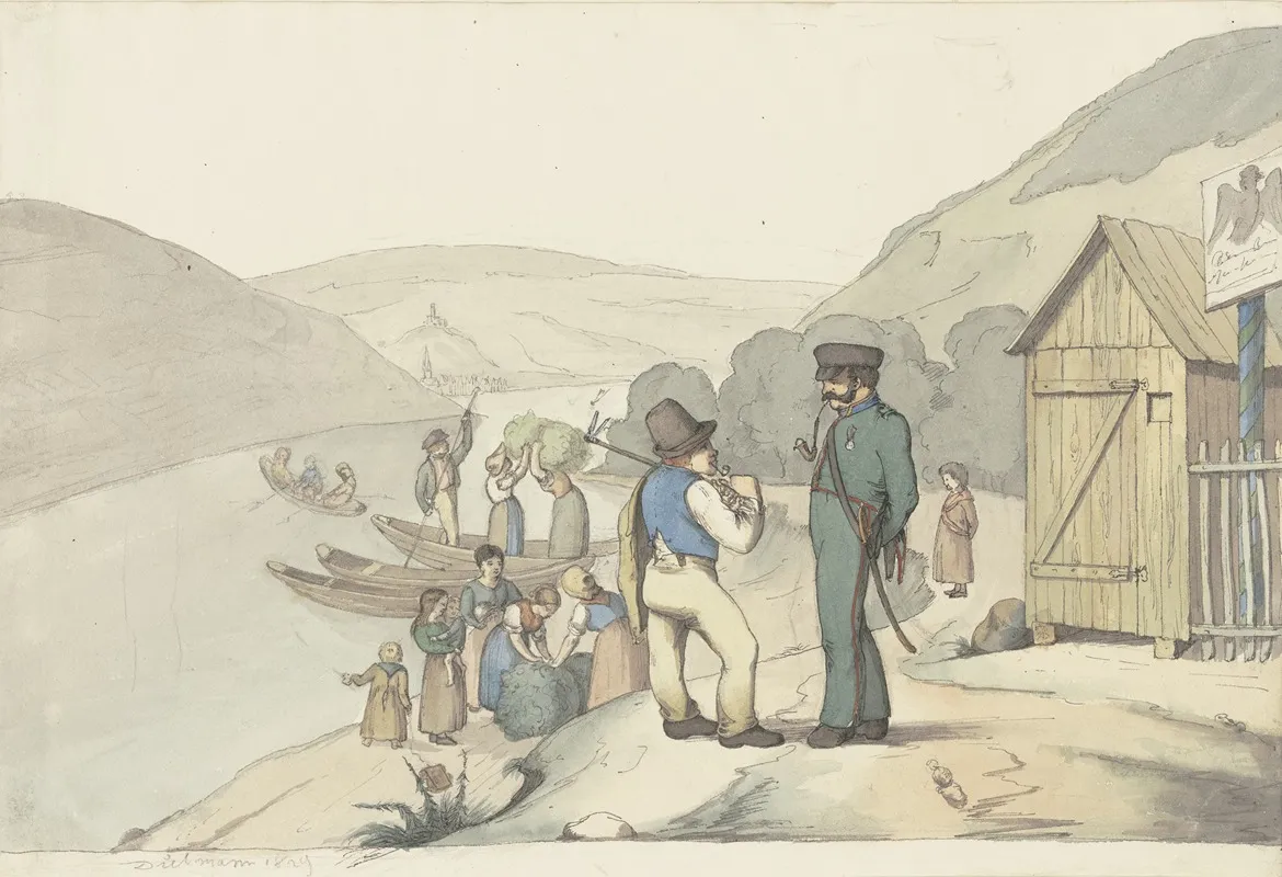 Toll Guard At The Rhine
