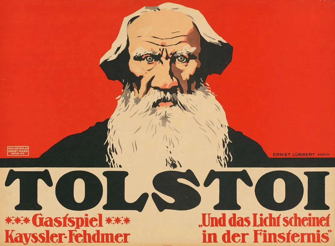 Tolstoi Gastspiel Kayssler Fehdmer Wall Art by Ernst Lübbert - High-Resolution Digital Print