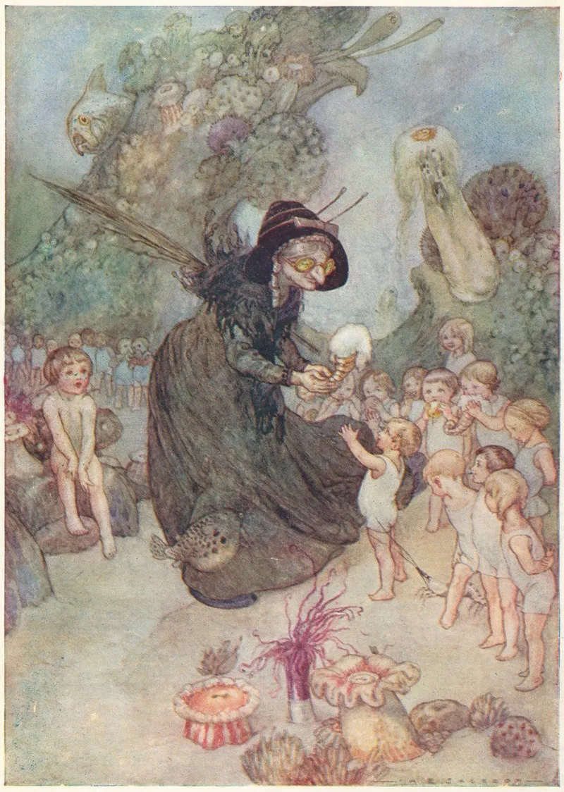 Tom Watched All These Sweet Things Being Given Away Till His Mouth Watered Wall Art by Alfred Edward Frederick Jackson - High-Resolution Digital Print