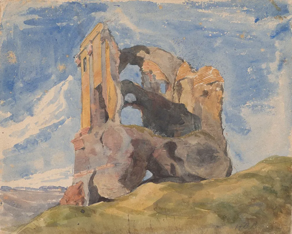 Tomb In Campagna Wall Art by Hercules Brabazon Brabazon - High-Resolution Digital Print