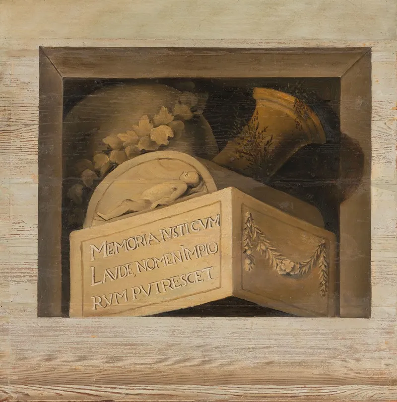 Tomb With Inscription Wall Art by Jacob van Campen - High-Resolution Digital Print