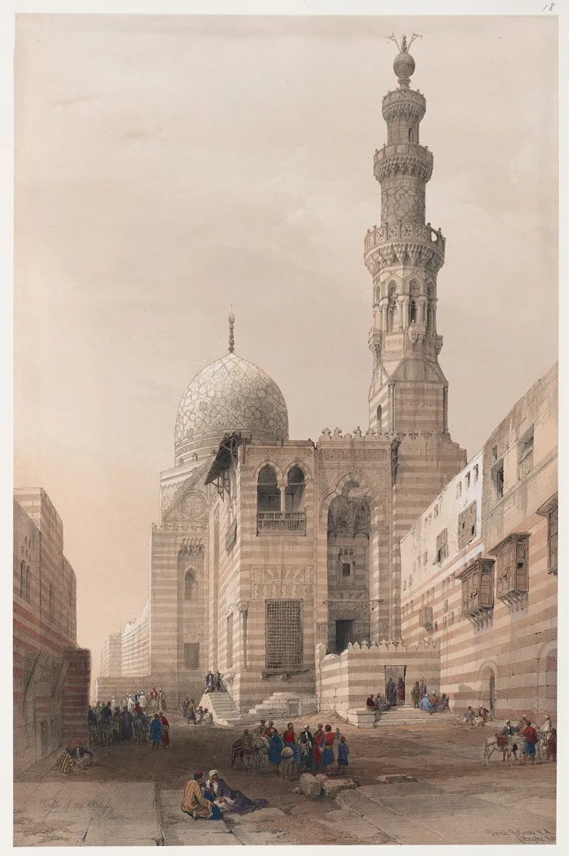 Tombs Of The Khalifs Caliphs Cairo Wall Art by David Roberts - High-Resolution Digital Print