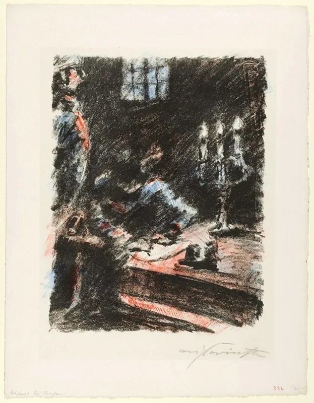 Torgau Der Konig Schreibt Auf Den Stufen Des Altars Wall Art by Lovis Corinth - High-Resolution Digital Print
