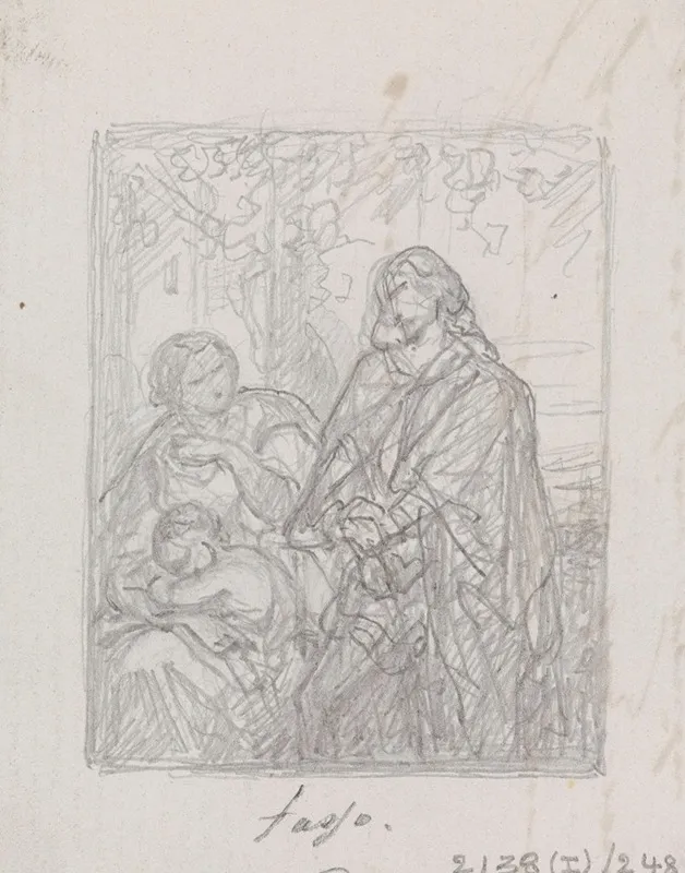 Torquato Tasso Dressed As A Sheperd Visits His Sister Cornelia In Sorrento 2